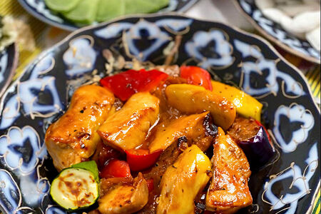 Курица с овощами