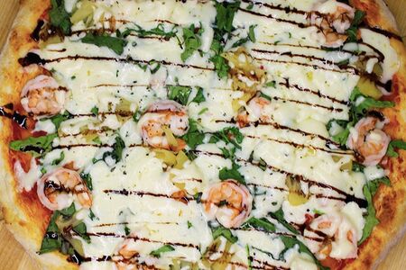 С креветками и ананасами