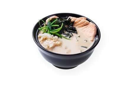 Сливочный мисо-суп с лососем