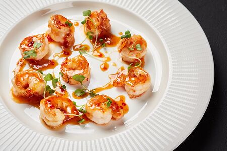 Тигровые креветки в сладком чили