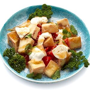 Салат с хрустящим баклажаном