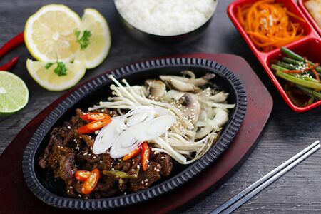 Пульгоги с грибами