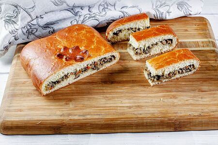 Пирог Курица с грибами