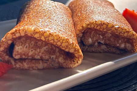 Блины с творогом