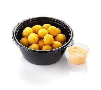 Картофельные шарики и соус