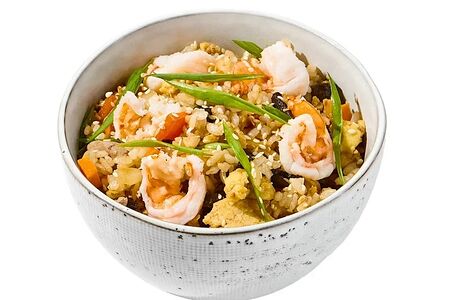 Рис с креветками по-тайски