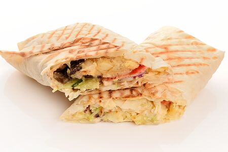 Шаурма с хумусом и грибами