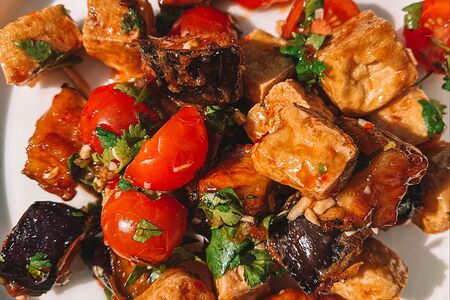 Тайский салат с баклажаном