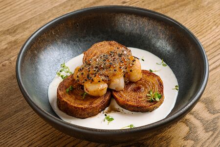 Гратен с 3 видами икры