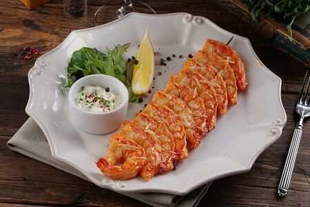 Тигровые креветки гриль