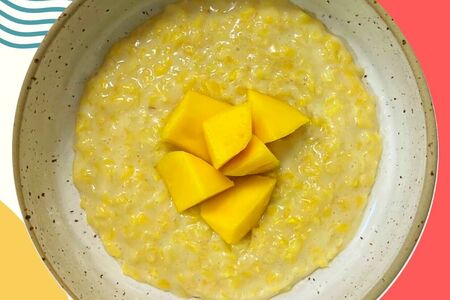 Кукурузная каша с манго