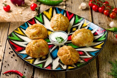 Манты жареные