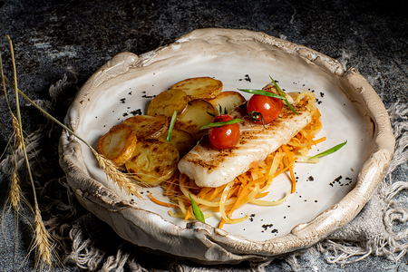 Мурманская треска с овощами
