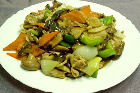 117/2 Жареное мясо с грибами