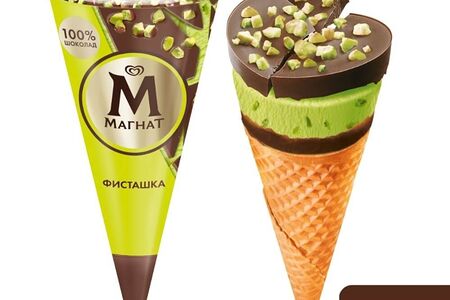 Мороженое Магнат рожок фисташка