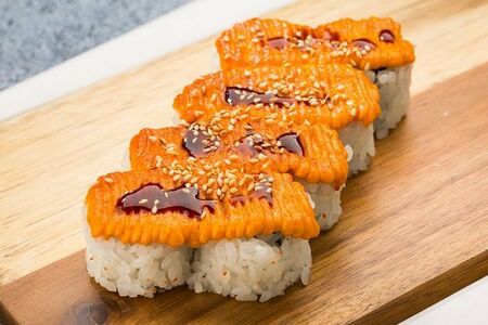 Ролл запеченный с креветкой