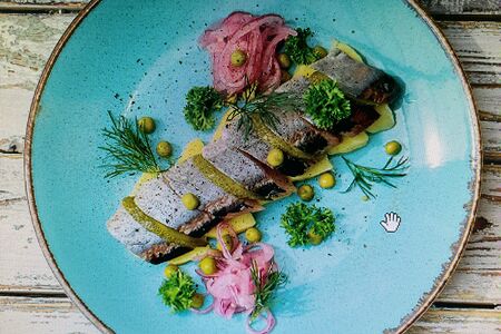 Сельдь домашнего посола с картофелем