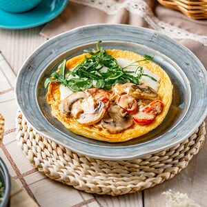 Омлет с грибами