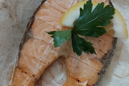 Шашлык из сёмги (стейк)