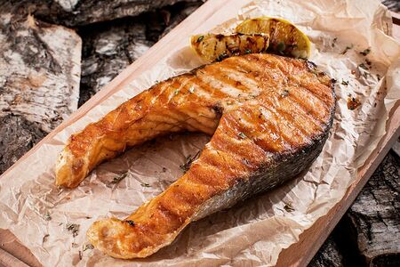 Сёмга на огне