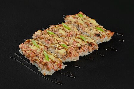 Суши-пицца с курицей