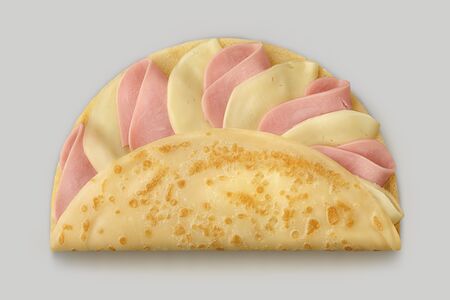 Блинчик с ветчиной и сыром