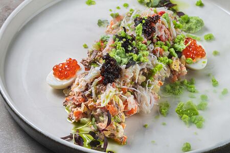 Оливье 1904 года с крабом