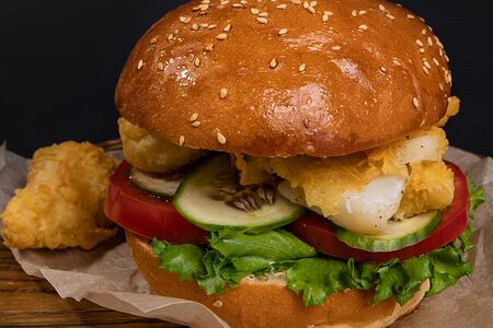 Рыбный бургер