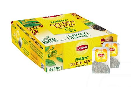 Lipton Чай чёрный Golden Kenya 100пак