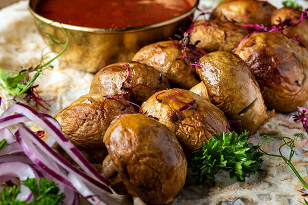 Шампиньоны на мангале доставка