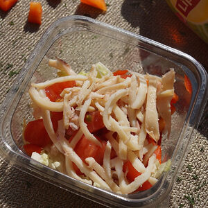 С кальмарами и пекинской капустой