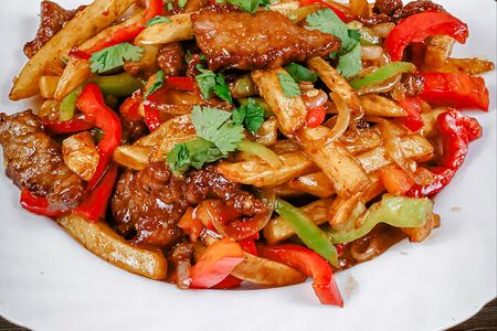 Фри с мясом