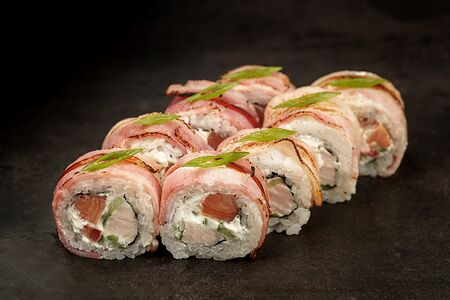 Опаленный бекон-копченый лосось