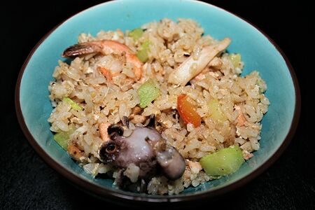 Тяхан с морепродуктами