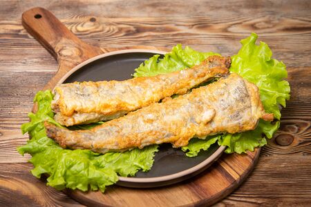 Минтай жареный