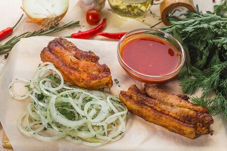 Шашлык из свиных ребрышек