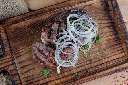 Шашлык из говяжьей корейки