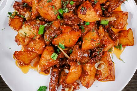 Куурдак с картошкой