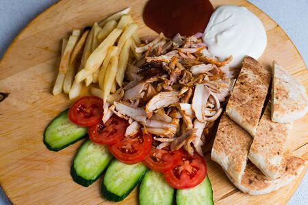 Гиро на тарелке