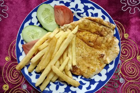 Стейк из курицы на мангале