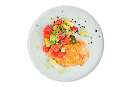 Куриная грудка су-вид с овощами По-тайски