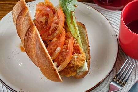 Багет со стрипсами