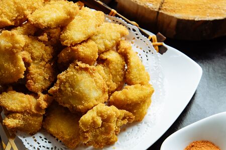 Палтус в сухарях