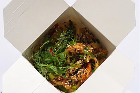 Удон терияки с курицей