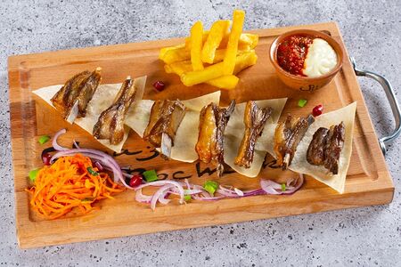 Бараньи семечки на гриле