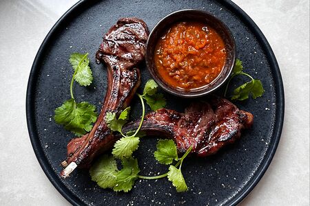 Каре ягненка на гриле