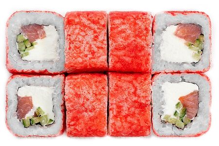 Ролл с копчёным лососем