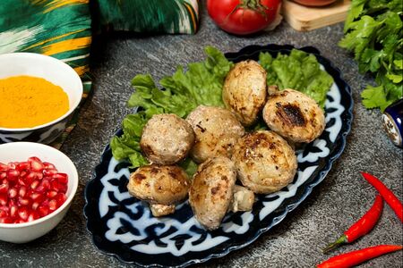 Шампиньоны на огне