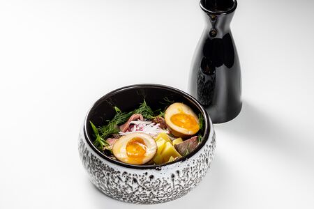 Окрошка с томленым ростбифом