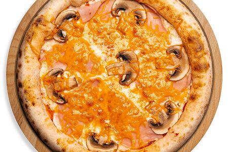 Пицца с ветчиной и грибами